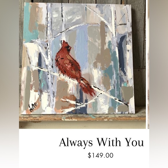Deann Art Designs- “Always With You” gallery wrapped 10 x 10 Giclee painting - Picture 1 of 8